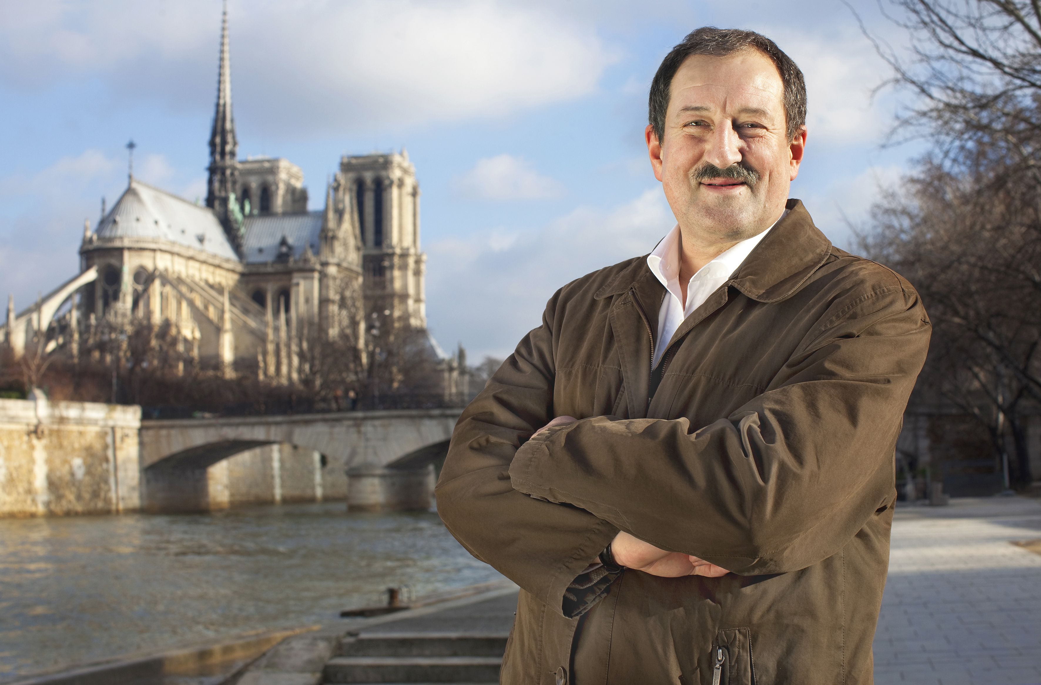 Michel Kazanski a París, on hi ha la seu del Centre Nacional de Recerca Científica francès