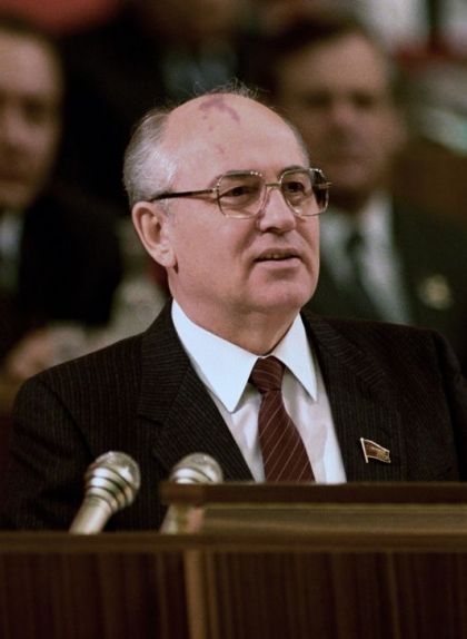 Mikhaïl Gorbatxov, president del Partit Comunista de la Unió Soviètica i líder de l'URSS Mikhaïl Gorbatxov, president del Partit Comunista de la Unió Soviètica i líder de l'URSS