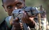 Fusell d'assalt AK 47 o Kalashnikov, arma d'assalt principal de Boko Haram. Fusell d'assalt AK 47 o Kalashnikov, arma d'assalt principal de Boko Haram.