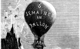 Il·lustració de l'obra 'Cinc setmanes en globus' de Jules Verne