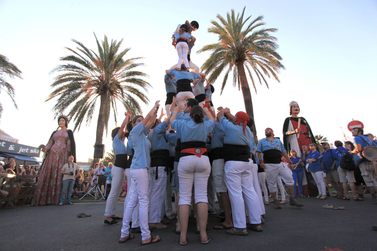 Castells a les Festes del Carme d'Empuriabrava