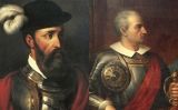 Retrats de Francisco Pizarro (a l'esquerra) i Diego de Almagro (a la dreta) Retrats de Francisco Pizarro (a l'esquerra) i Diego de Almagro (a la dreta)