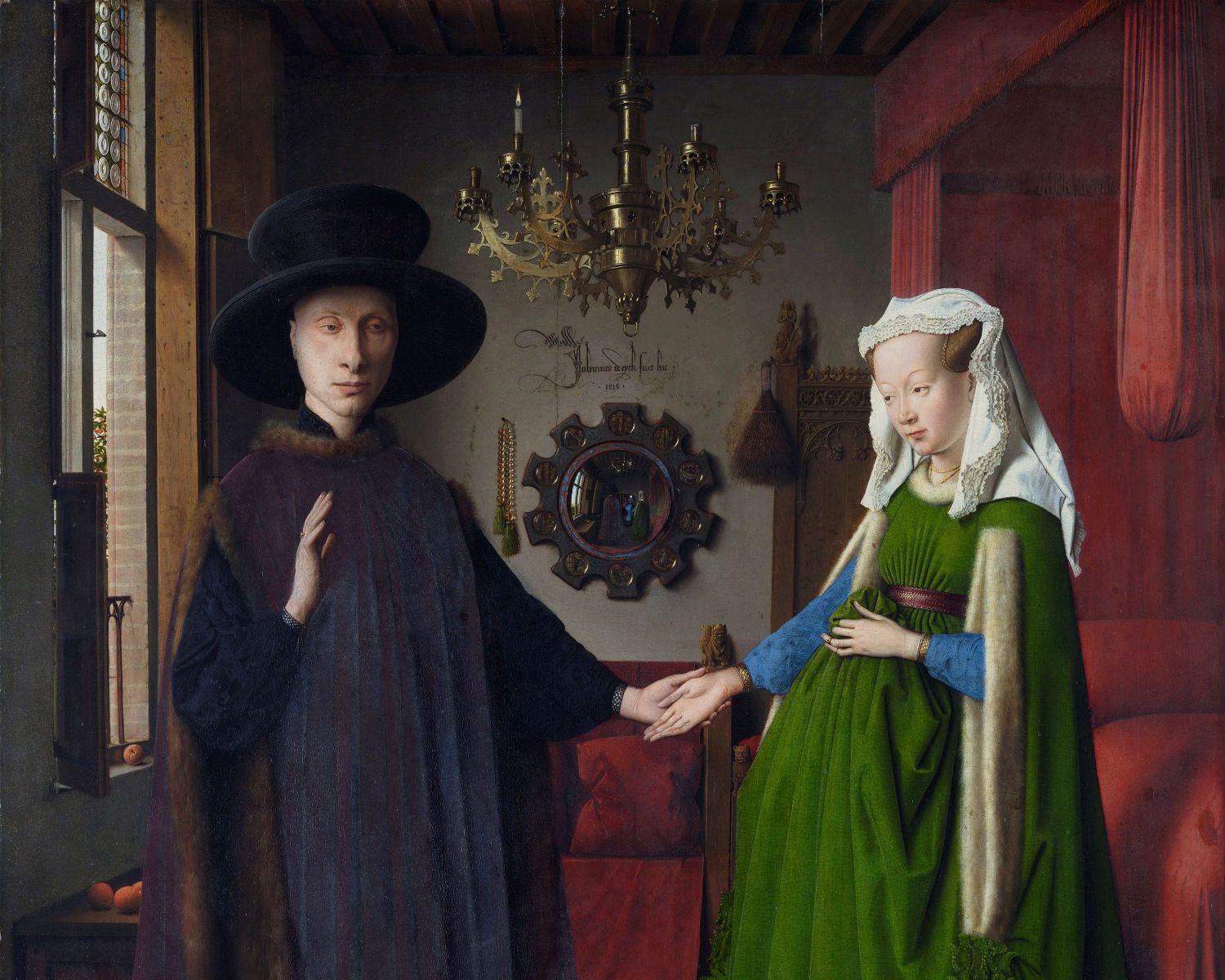'El matrimoni Arnolfini', de Jan van Eyck (Bruges, 1843)