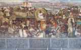 'La gran ciutat de Tenochtitlán', mural pintant per Diego Rivera el 1945
