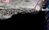 Una de les poques imatges que mostren Neil Armstrong a la Lluna. La majoria mostren el seu company, Buzz Aldrin