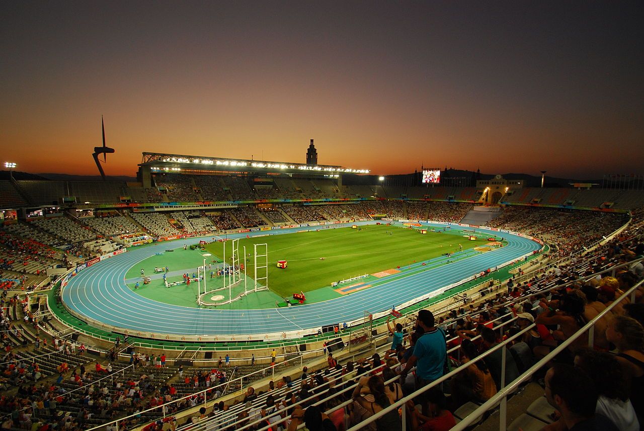 L'Estadi Olímpic Lluís Companys durant el Campionat d'Europa d'Atletisme del 2010
