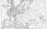 Mapa d'associacions d'esperanto a Europa el 1905 Mapa d'associacions d'esperanto a Europa el 1905