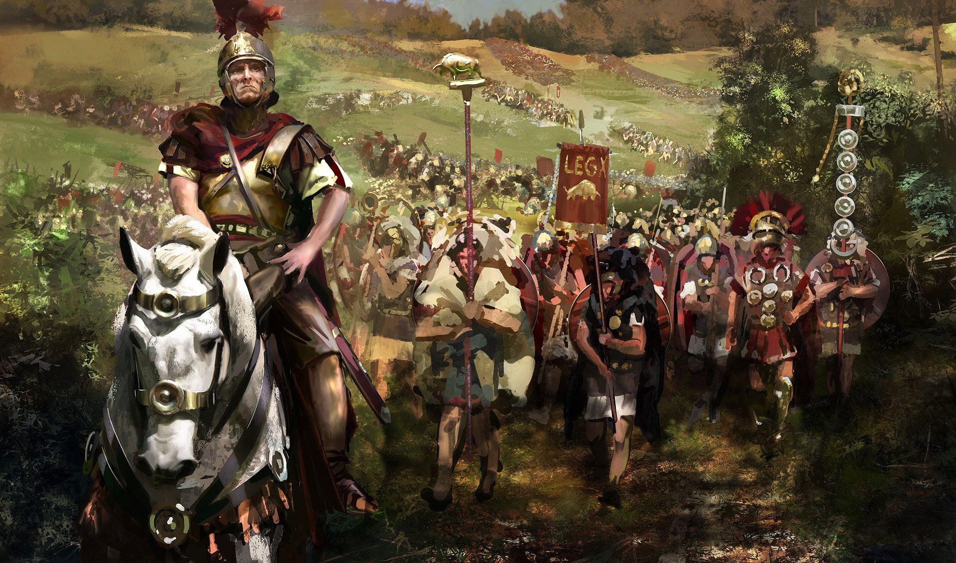 Esbós fet per al joc d’ordinador 'Total War: Rome II', de Creative Assembly, una immersió a la història de Roma