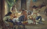 Obra de Yevgraf Sorokin que representa la vida d'una família gitana l'any 1853 Obra de Yevgraf Sorokin que representa la vida d'una família gitana l'any 1853