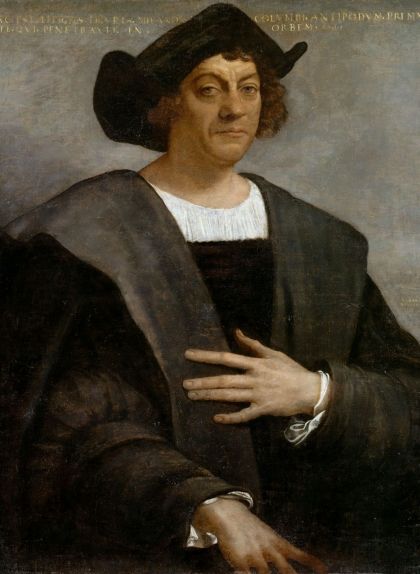 Retrat de Cristòfor Colom, obra de Sebastiano del Piombo del 1519 Retrat de Cristòfor Colom, obra de Sebastiano del Piombo del 1519