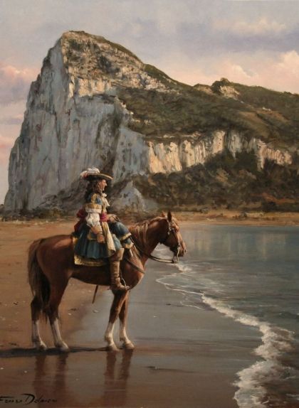 'L'últim de Gibraltar', obra d'Augusto Ferrer-Dalmau, mostra el governador Diego de Salinas el 1704 'L'últim de Gibraltar', obra d'Augusto Ferrer-Dalmau, mostra el governador Diego de Salinas el 1704