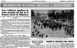 Fragment de la notícia sobre l'eterrament de Melitón Manzanas, publicada a 'La Vanguardia' el 4 d'agost de 1968