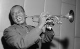 Retrat de Louis Armstrong a Amsterdam el 1955 Retrat de Louis Armstrong a Amsterdam el 1955