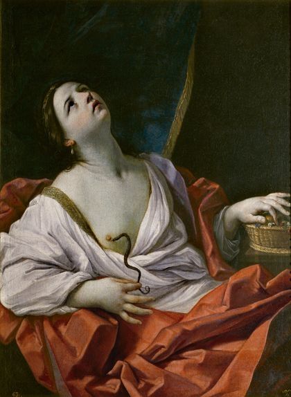 La mort de Cleòpatra segons Guido Reni en una pintura del 1640 La mort de Cleòpatra segons Guido Reni en una pintura del 1640