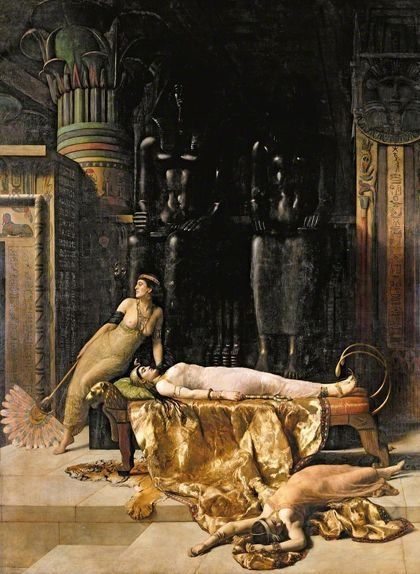 ‘La mort de Cleòpatra‘, de John Collier, obra del 1890