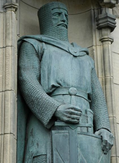 Estàtua de William Wallace al castell d'Edimburg Estàtua de William Wallace al castell d'Edimburg