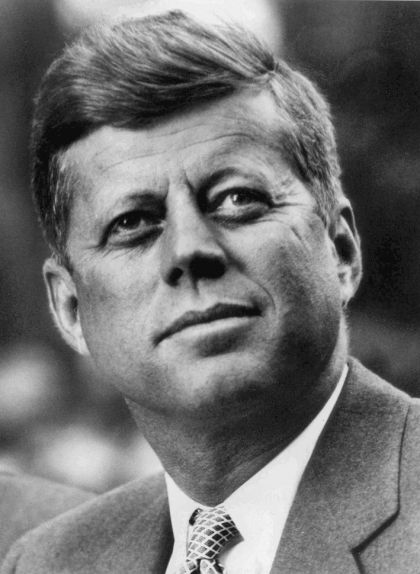 Retrat de John F. Kennedy a la Casa Blanca dels Estats Units