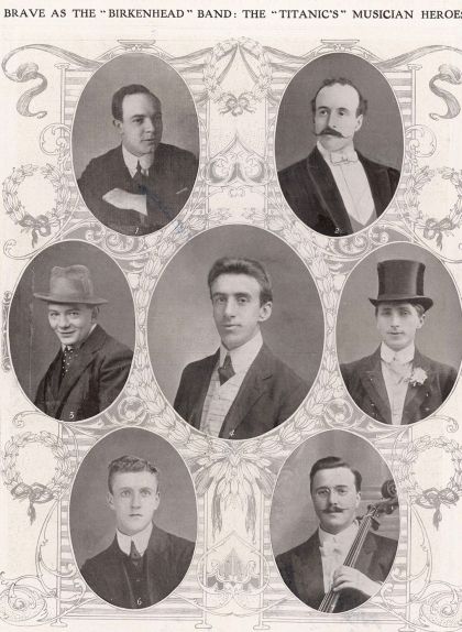 Els membres de l'orquestra del 'Titanic'