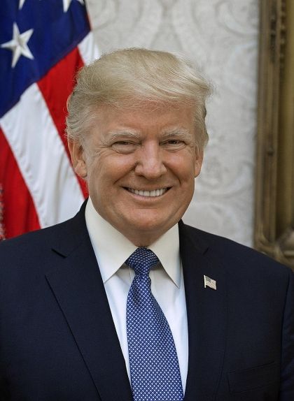 Retrat oficial de Donald Trump, el 45è president dels Estats Units