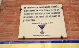 Placa d'homenatge a Margarida Borràs a la Plaça del Mercat de València Placa d'homenatge a Margarida Borràs a la Plaça del Mercat de València