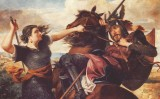 Na Mercadera al quadre 'L'heroïna de Peralada' Na Mercadera al quadre 'L'heroïna de Peralada'