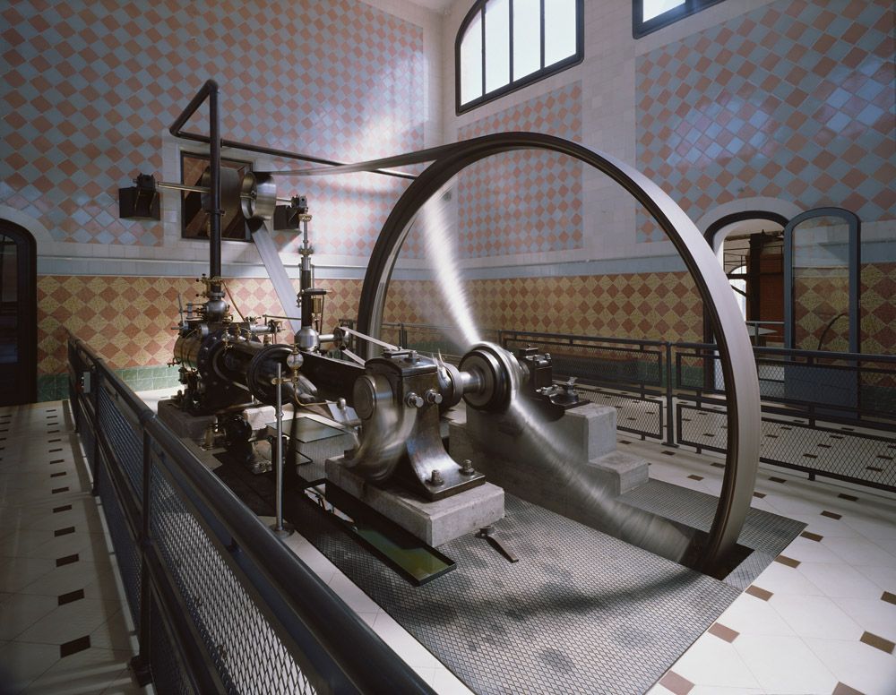 Una de les màquines que s'utilitzaven al Vapor Aymerich