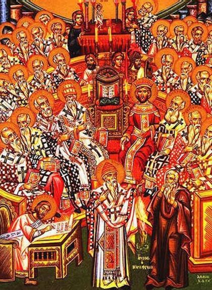 Representació del concili I de Nicea Representació del concili I de Nicea