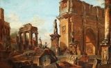 Pintura de Panini sobre la caiguda de Roma Pintura de Panini sobre la caiguda de Roma