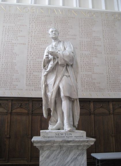 Estàtua d'Isaac Newton al Trinity College de Cambridge Estàtua d'Isaac Newton al Trinity College de Cambridge