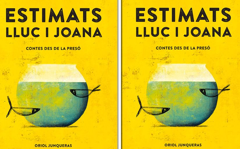 Portada del recull de contes 'Estimats Lluc i Joana', d'Oriol Junqueras