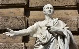 Estàtua de Ciceró davant l'antic Palau de la Justícia a Roma (segle XIX) Estàtua de Ciceró davant l'antic Palau de la Justícia a Roma (segle XIX)
