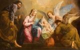 'La Nativitat', fresc de Giovanni Antonio Pellegrini que es conserva a l'església Salesianer de Viena 'La Nativitat', fresc de Giovanni Antonio Pellegrini que es conserva a l'església Salesianer de Viena