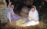 La verge Maria, sant Josep i el nen Jesús del pessebre vivent d'Àrdevol La verge Maria, sant Josep i el nen Jesús del pessebre vivent d'Àrdevol