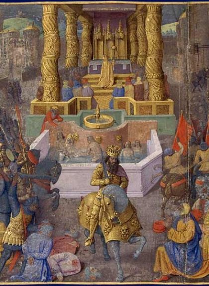 'La presa de Jerusalem per Herodes', de Jean Fouquet