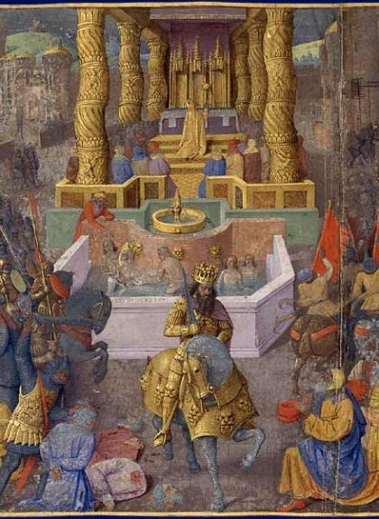 'La presa de Jerusalem per Herodes', de Jean Fouquet 'La presa de Jerusalem per Herodes', de Jean Fouquet