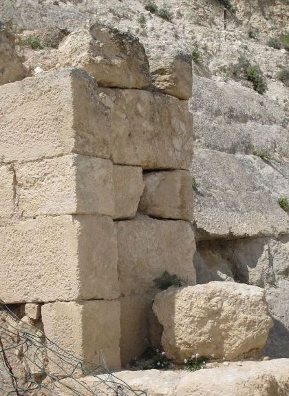 La tomba d'Herodes, al temple d'Heròdium, situat a uns 12 km de Jerusalem