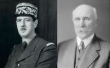 Charles de Gaulle (esquerra) i Philippe Pétain (dreta)