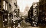 Fotografia de 1890 de Fleet Street (Londres) Fotografia de 1890 de Fleet Street (Londres)