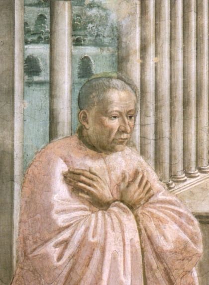 Giovanni Tornabuoni, fresc de la capella Tornabuoni a Florència, de Domenico Ghirlandaio Giovanni Tornabuoni, fresc de la capella Tornabuoni a Florència, de Domenico Ghirlandaio