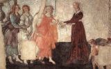 'Venus i les tres gràcies li ofereixen presents a una jove', de Botticelli 'Venus i les tres gràcies li ofereixen presents a una jove', de Botticelli