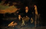 Llenç del 1910 d'un pintor anglès titulat 'Edward Jenner aconsellant a un granjer que vacuni la seva família' Llenç del 1910 d'un pintor anglès titulat 'Edward Jenner aconsellant a un granjer que vacuni la seva família'
