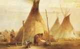 Pintura d'un tipi sioux