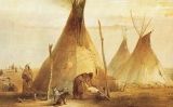 Pintura d'un tipi sioux Pintura d'un tipi sioux