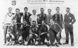 Pòster del Barça fet per celebrar el triomf davant la Real Sociedad a Santander en la Copa del Rei del 1928 Pòster del Barça fet per celebrar el triomf davant la Real Sociedad a Santander en la Copa del Rei del 1928