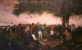 'La rendició de Santa Anna', quadre del 1886 de William Henry Huddle