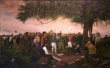 'La rendició de Santa Anna', quadre del 1886 de William Henry Huddle 'La rendició de Santa Anna', quadre del 1886 de William Henry Huddle