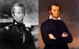 William B. Travis (esquerra ) i James Bowie, dos dels herois d'El Álamo William B. Travis (esquerra ) i James Bowie, dos dels herois d'El Álamo