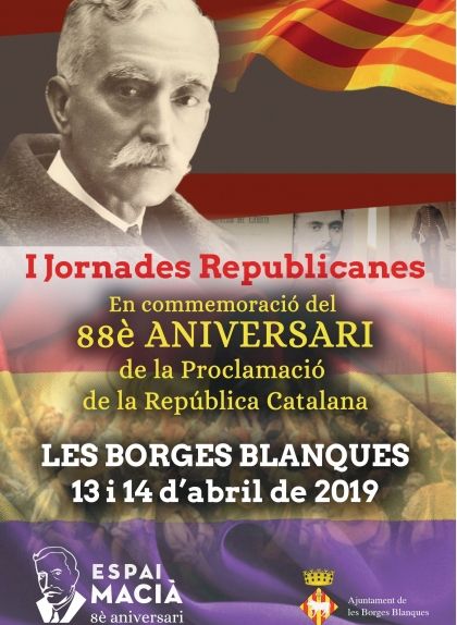 Cartell de les I Jornades Republicanes de l'Espai Macià
