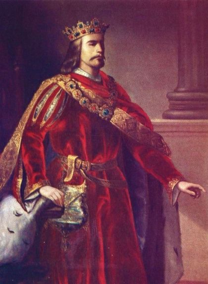 Retrat d'Alfons III el Benigne de finals del segle XIX Retrat d'Alfons III el Benigne de finals del segle XIX