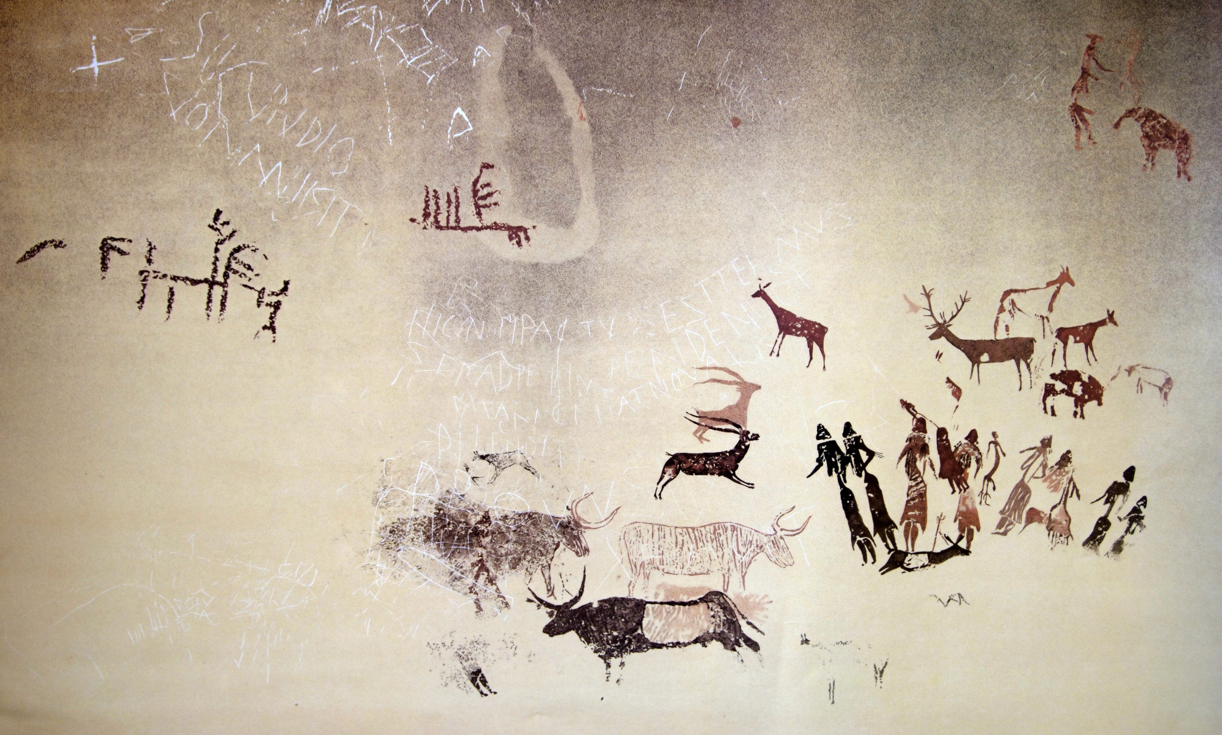Calc de pintures rupestres de la Roca dels Moros del Cogul